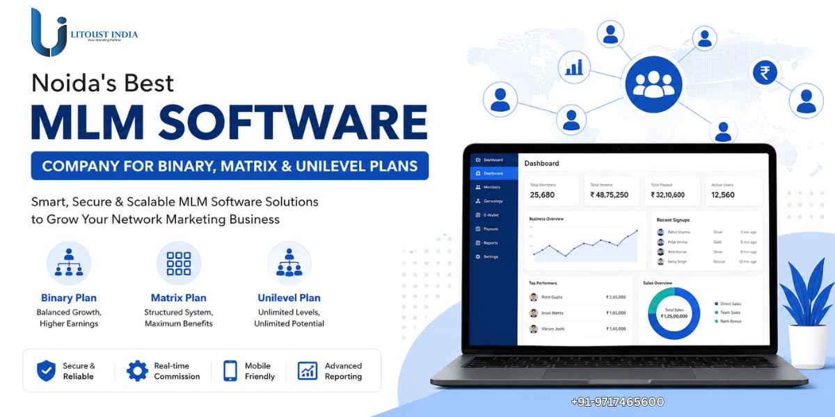 Noida's Best MLM Software Company for Binary, Matrix & Unilevel Plans